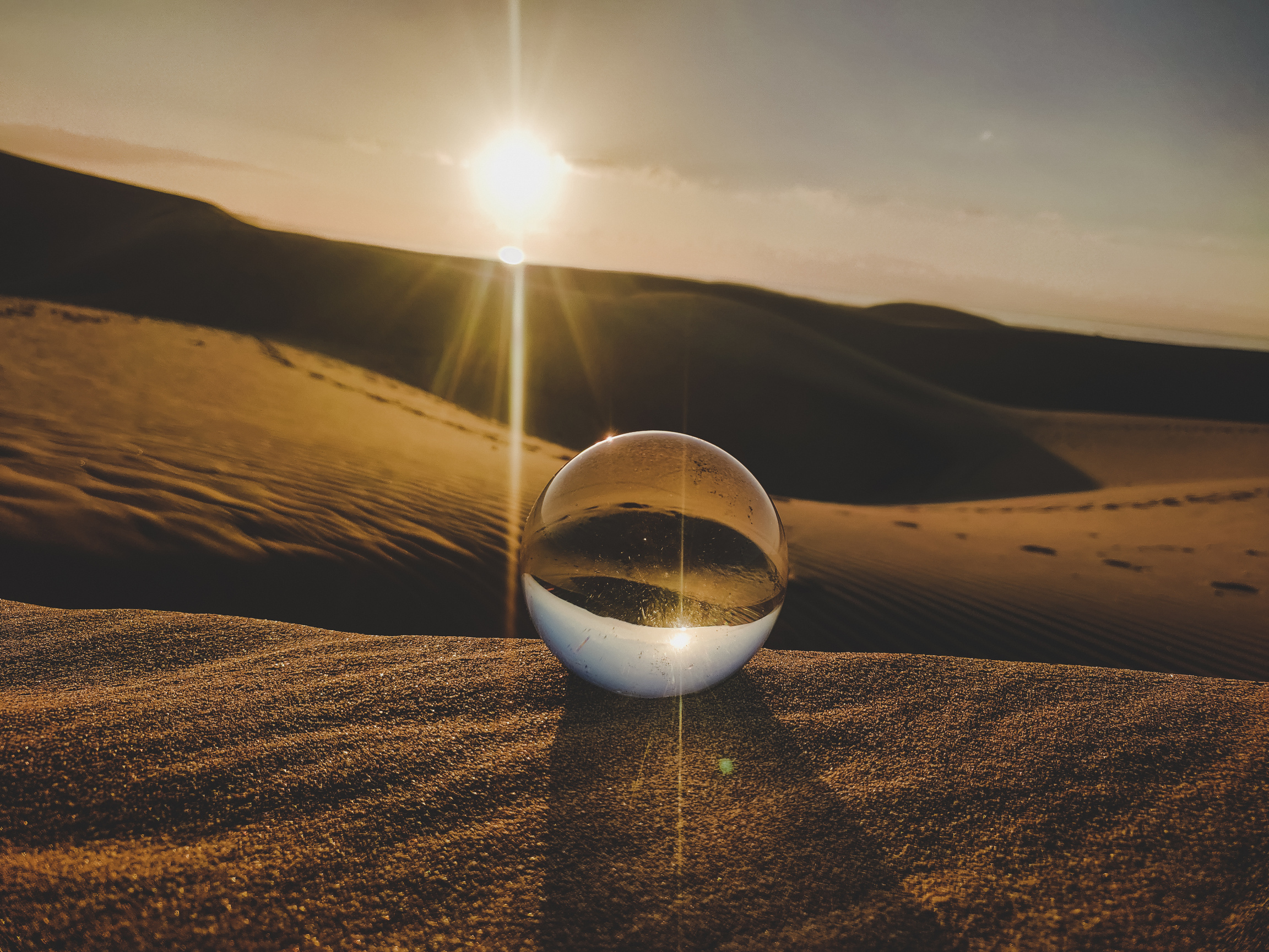 Crystal Ball Photography on Desert